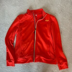 Fila Vibrant Red/Orange Zip-Up Jacket
